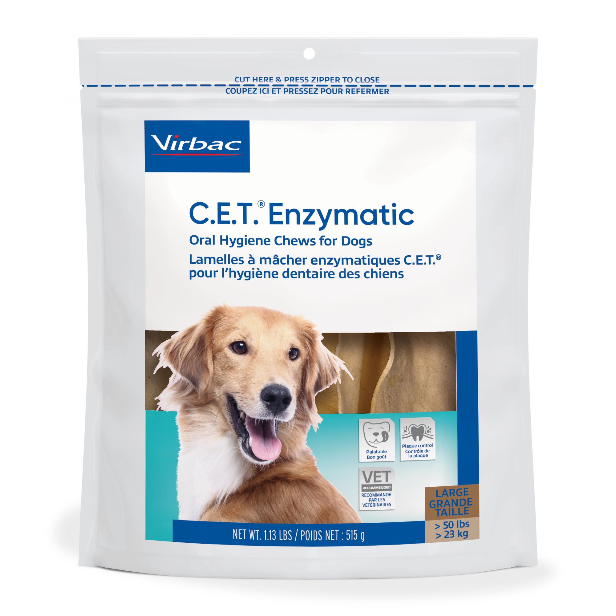 犬の歯の健康をサポートするおやつ C.E.T. Virbac Chews L C.E.T.® Enzymatic Oral Hygiene Chews for Dogs